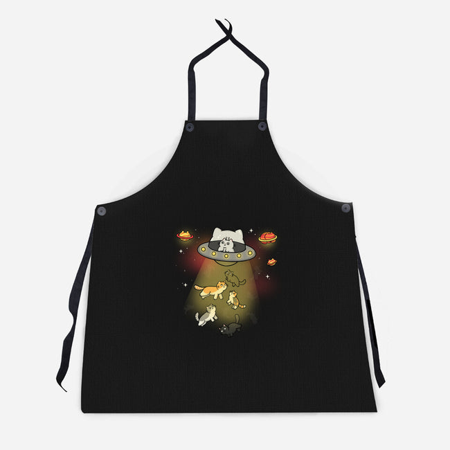 UFO Meow-Unisex-Kitchen-Apron-Freecheese