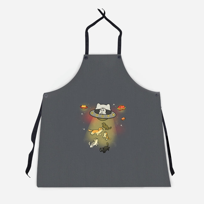 UFO Meow-Unisex-Kitchen-Apron-Freecheese