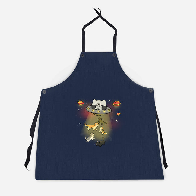 UFO Meow-Unisex-Kitchen-Apron-Freecheese