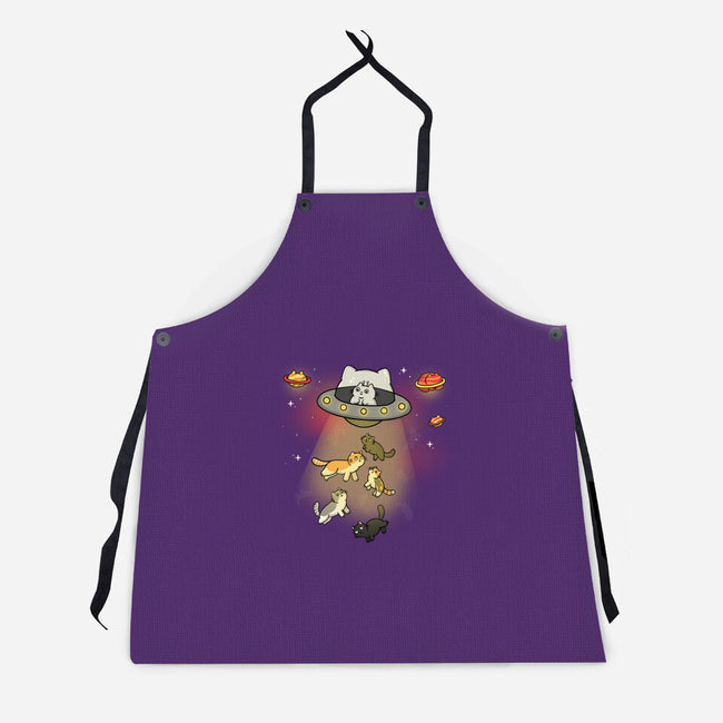 UFO Meow-Unisex-Kitchen-Apron-Freecheese
