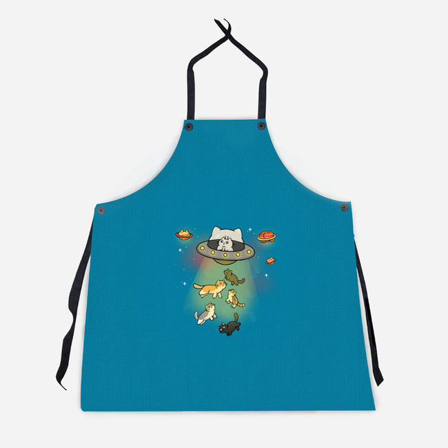 UFO Meow-Unisex-Kitchen-Apron-Freecheese