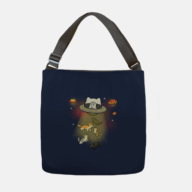 UFO Meow-None-Adjustable Tote-Bag-Freecheese