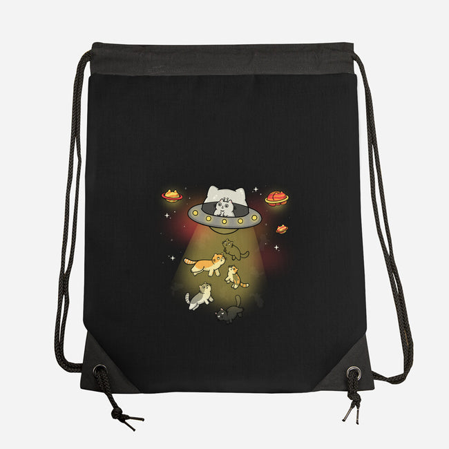 UFO Meow-None-Drawstring-Bag-Freecheese
