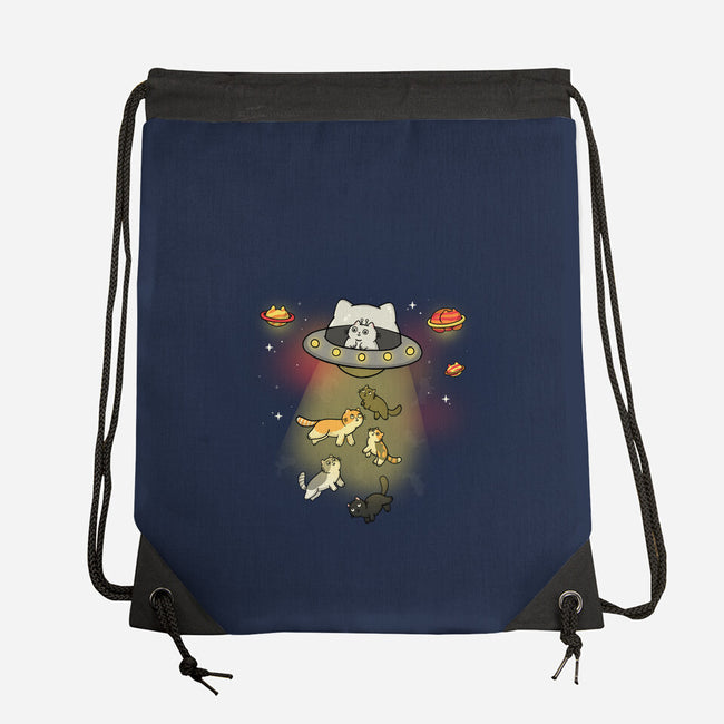 UFO Meow-None-Drawstring-Bag-Freecheese