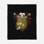UFO Meow-None-Fleece-Blanket-Freecheese