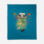 UFO Meow-None-Fleece-Blanket-Freecheese