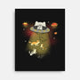 UFO Meow-None-Stretched-Canvas-Freecheese