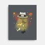 UFO Meow-None-Stretched-Canvas-Freecheese