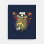 UFO Meow-None-Stretched-Canvas-Freecheese