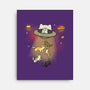 UFO Meow-None-Stretched-Canvas-Freecheese