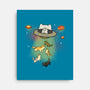 UFO Meow-None-Stretched-Canvas-Freecheese
