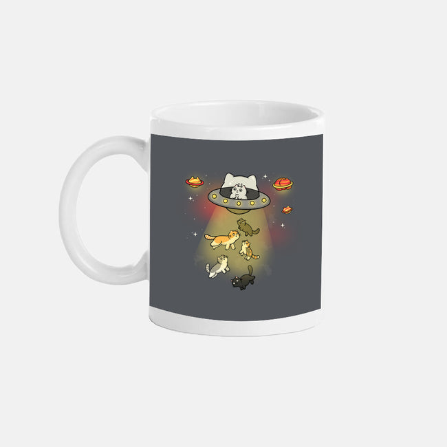 UFO Meow-None-Mug-Drinkware-Freecheese