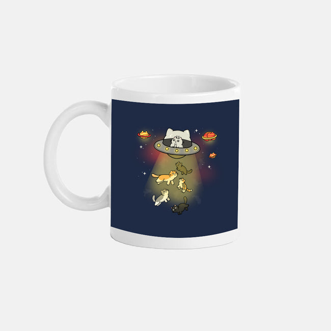 UFO Meow-None-Mug-Drinkware-Freecheese
