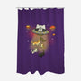 UFO Meow-None-Polyester-Shower Curtain-Freecheese