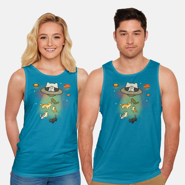 UFO Meow-Unisex-Basic-Tank-Freecheese