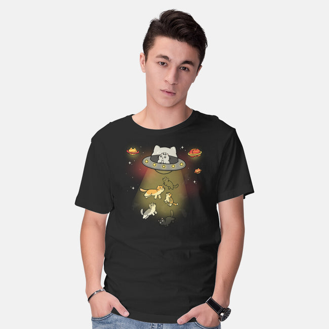 UFO Meow-Mens-Basic-Tee-Freecheese