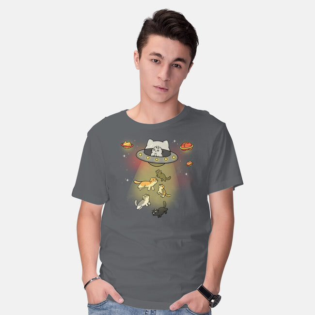 UFO Meow-Mens-Basic-Tee-Freecheese