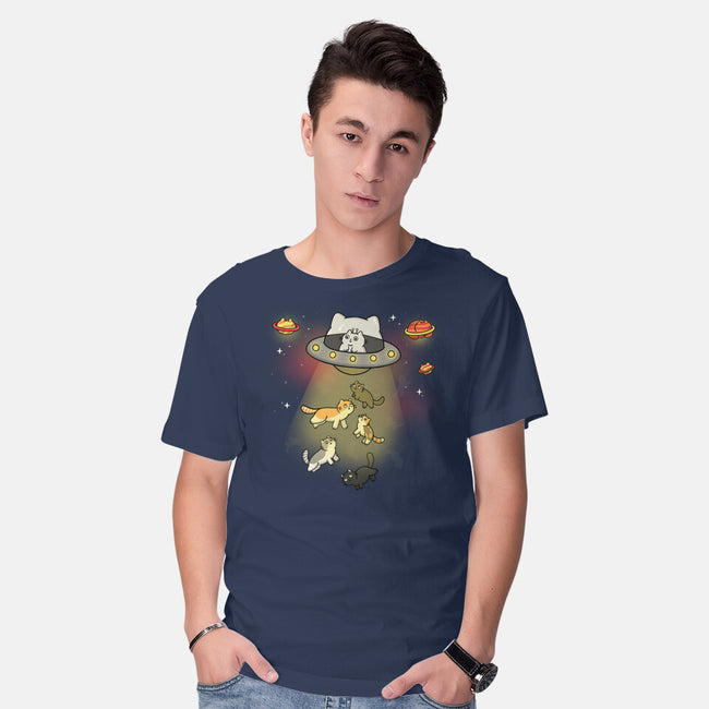 UFO Meow-Mens-Basic-Tee-Freecheese