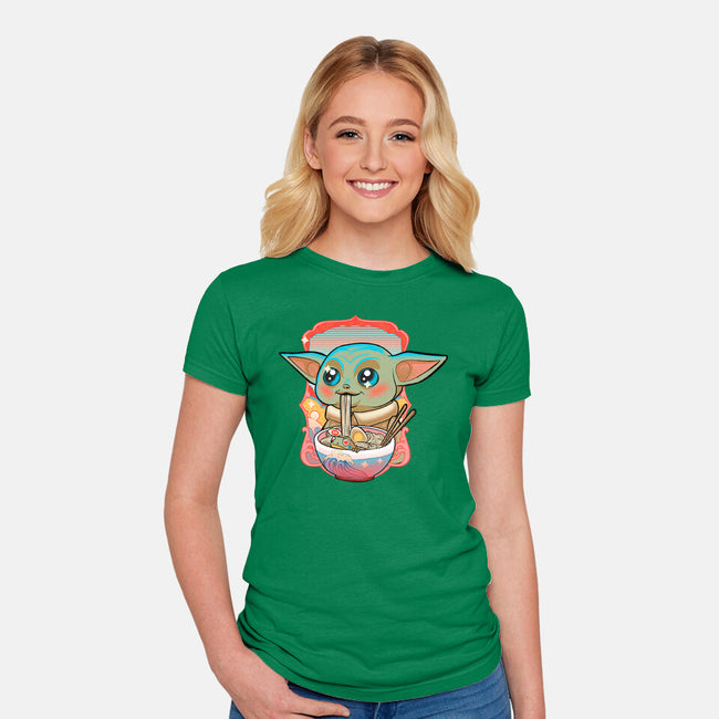 Baby Noodles-Womens-Fitted-Tee-Samuel