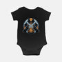 Become Indestructible-Baby-Basic-Onesie-glitchygorilla