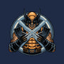 Become Indestructible-Womens-Fitted-Tee-glitchygorilla