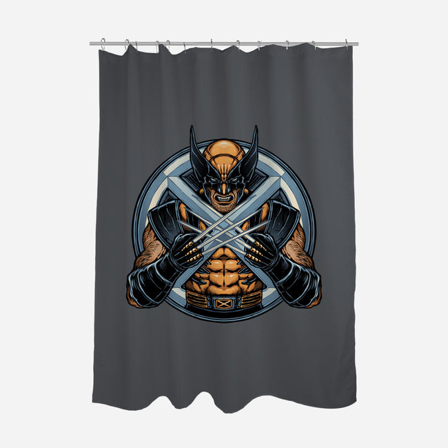 Become Indestructible-None-Polyester-Shower Curtain-glitchygorilla
