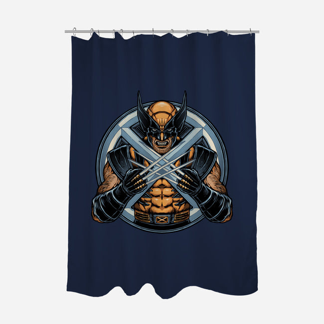 Become Indestructible-None-Polyester-Shower Curtain-glitchygorilla