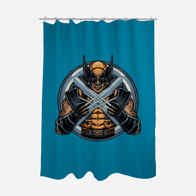 Become Indestructible-None-Polyester-Shower Curtain-glitchygorilla