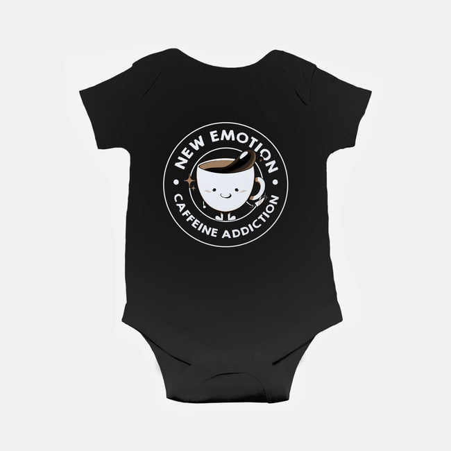 New Emotion Caffeine Addiction-Baby-Basic-Onesie-tobefonseca
