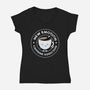 New Emotion Caffeine Addiction-Womens-V-Neck-Tee-tobefonseca