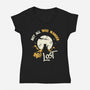 Not All Who Wander Are Lost Cat-Womens-V-Neck-Tee-tobefonseca