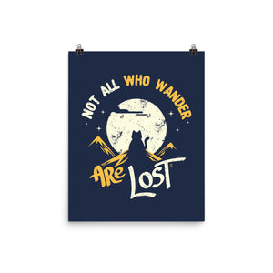 Not All Who Wander Are Lost Cat