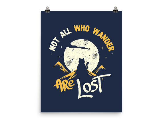 Not All Who Wander Are Lost Cat