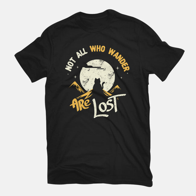 Not All Who Wander Are Lost Cat-Mens-Basic-Tee-tobefonseca