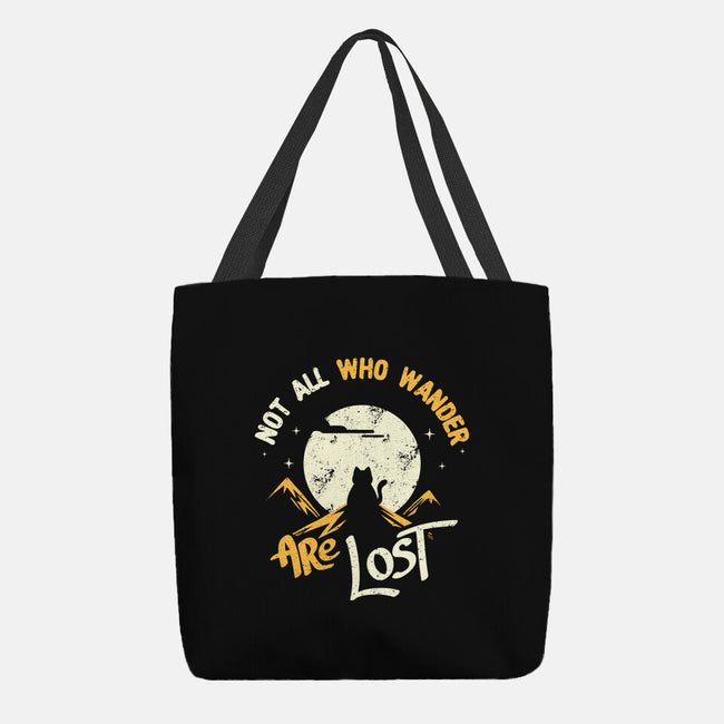 Not All Who Wander Are Lost Cat-None-Basic Tote-Bag-tobefonseca
