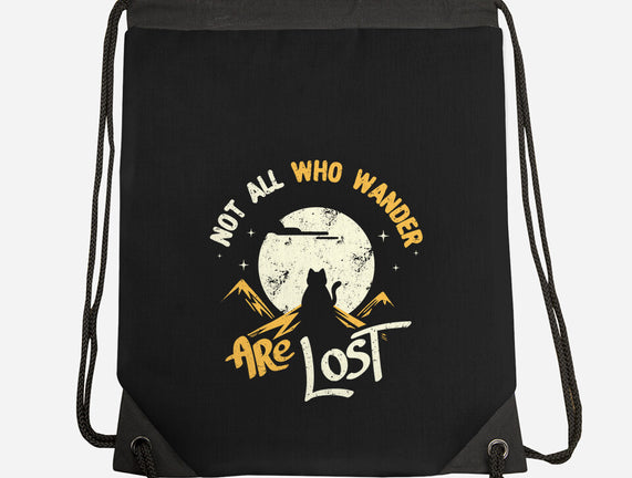 Not All Who Wander Are Lost Cat