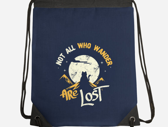 Not All Who Wander Are Lost Cat