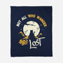 Not All Who Wander Are Lost Cat-None-Fleece-Blanket-tobefonseca