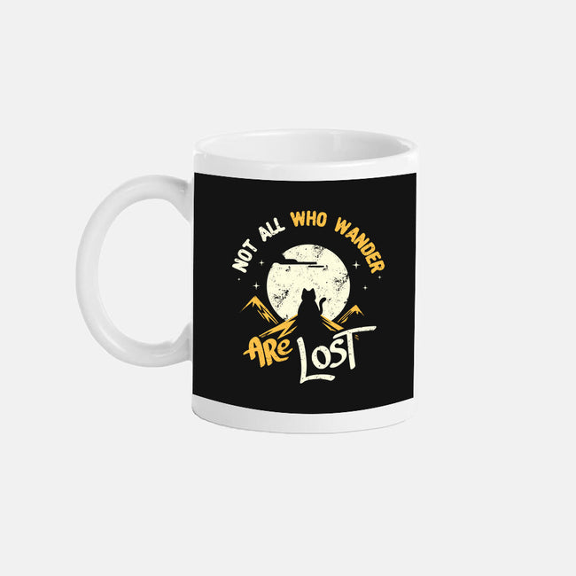 Not All Who Wander Are Lost Cat-None-Mug-Drinkware-tobefonseca