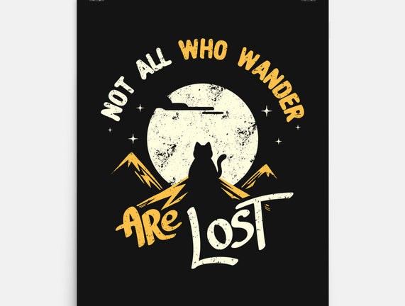 Not All Who Wander Are Lost Cat