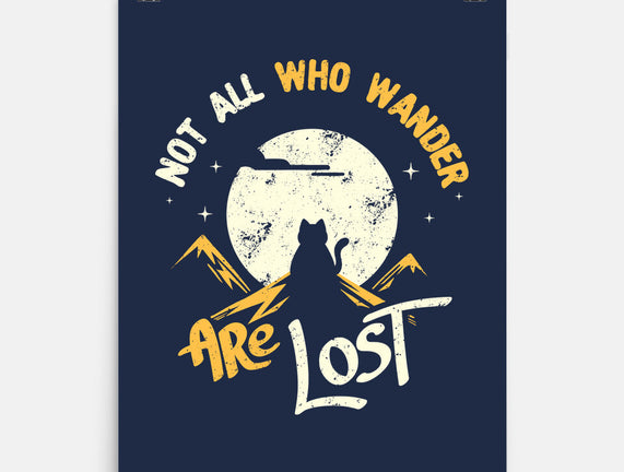 Not All Who Wander Are Lost Cat