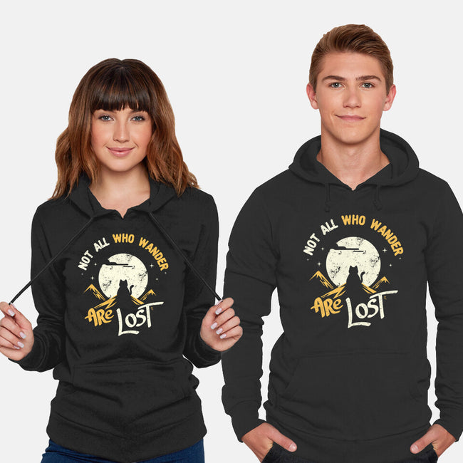Not All Who Wander Are Lost Cat-Unisex-Pullover-Sweatshirt-tobefonseca