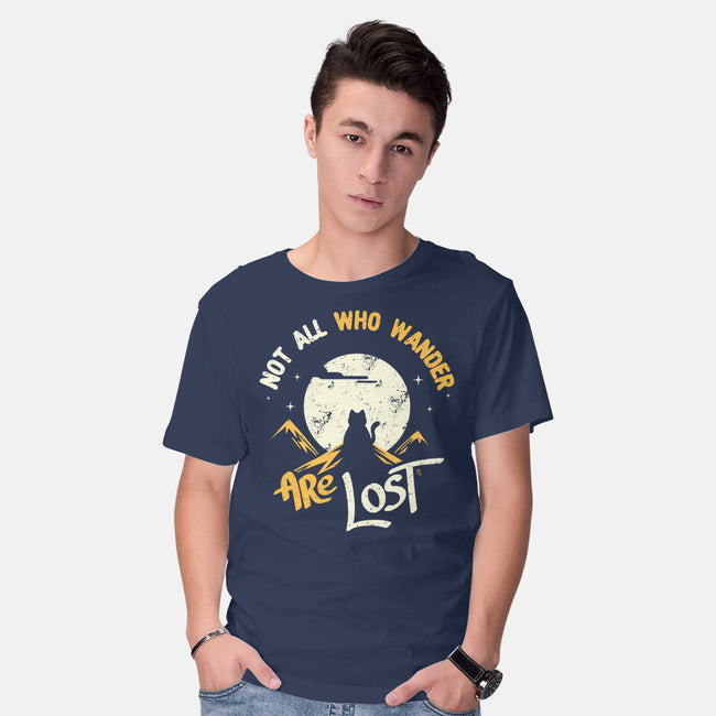 Not All Who Wander Are Lost Cat-Mens-Basic-Tee-tobefonseca