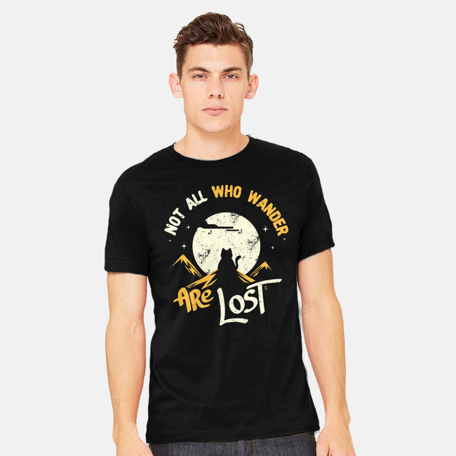 Not All Who Wander Are Lost Cat-Mens-Heavyweight-Tee-tobefonseca