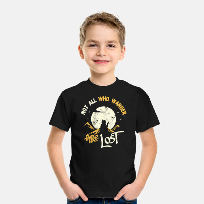 Not All Who Wander Are Lost Cat-Youth-Basic-Tee-tobefonseca