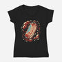 Freedom USA Soda Can-Womens-V-Neck-Tee-tobefonseca