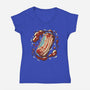 Freedom USA Soda Can-Womens-V-Neck-Tee-tobefonseca