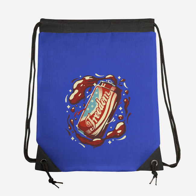Freedom USA Soda Can-None-Drawstring-Bag-tobefonseca