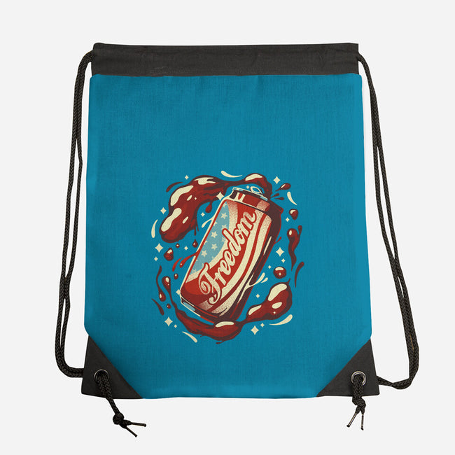 Freedom USA Soda Can-None-Drawstring-Bag-tobefonseca
