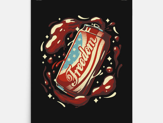 Freedom USA Soda Can